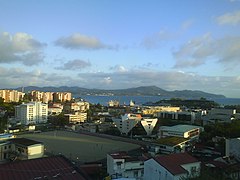 Vue sur le stade Desclieux à Fort-de-France.