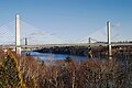 Bridge with the old Waldo-Hancock Bridge