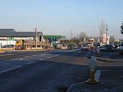 Junction of R639 with N62 at Horse and Jockey, looking northwards along the R639