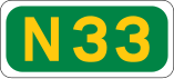 N33 road shield}}