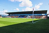 One of the stands of the York Community Stadium