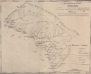 Абхазское княжество в 1843 году