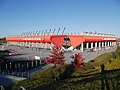 Sicht auf das Stadion von Südwesten