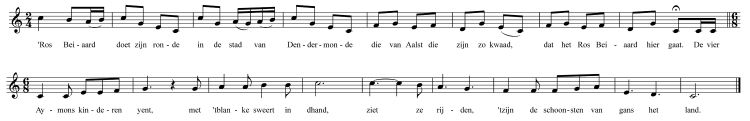 The Ros Beiaard hymn