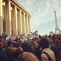 Photographie de la marche à Paris, place du Trocadéro-et-du-11-Novembre.