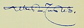 signature d'Albert Tustes