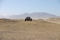 A 4x4 truck at the Ocotillo Wells State Vehicle Recreation Area