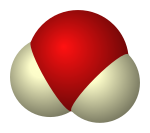 Spacefill model of heavy water