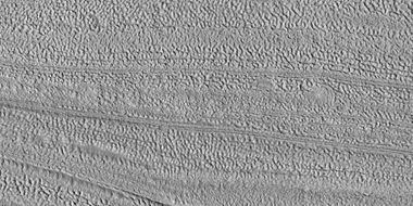 Close view of lineated valley fill, as seen by HiRISE under HiWish program