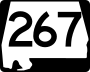 State Route 267 marker