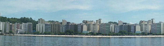 Vista panorâmica do bairro de Icaraí, cidade de Niterói.