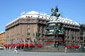 Image 24Hotel Astoria and statue of Tsar Nicholas I in Saint Petersburg, Russia (from Hotel)