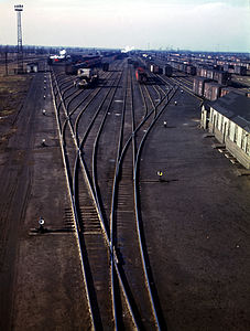 Chicago and North Western Railway's Proviso Yard in Chicago, Illinois, December 1942