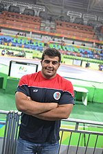 Oyan Nazariani, is an Azerbaijani Beach wrestling and Greco-Roman wrestler born in Urmia. He is the head coach of the Azerbaijani beach wrestling team.[93]