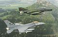 F-4G/F-16C Wild Weasel team of the 52 TFW