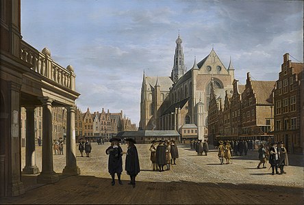 Le Grand marché à Haarlem (1673) musée des beaux-arts de Lyon[2].