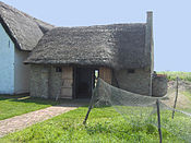 Reconstruction of medieval smokehouse at the fishing village of Walraversijde, c. 1465[4]