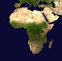 Satellite picture of Africa