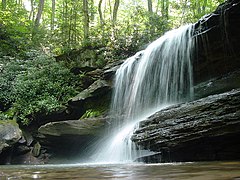 Jonathan's Run Falls Ohiopyle State Park Pennsylvania