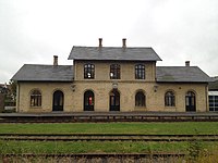 Railroad station in Aabenraa. [9] Author: WWW123POICOM (Steenpot)