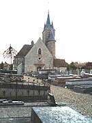 Kirche Saint-Georges mit Friedhof.