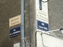 Signalisation bilingue en provençal alpin et en français à Gap