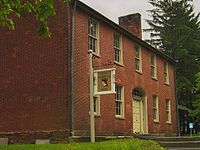 The Mount Washington Tavern, built as a stagecoach stop for early travelers on the National Road.