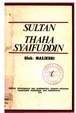 Buku Berjudul Sultan Thaha Syaifuddin