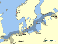 Principle trading routes of the Hanseatic League