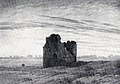 Caspar David Friedrich: Landschaft mit Ruine, um 1835