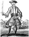 Image 12Engraving of the English pirate Blackbeard from the 1724 book A General History of the Pyrates. The book is the prime source for many famous pirates of the Golden Age. (from Culture of the United Kingdom)