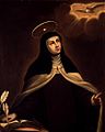 Saint Teresa, with halo