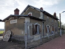 La gare de Reignac, en 2015.