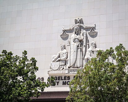 Hill Street façade with relief statues