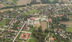 Aerial view of Hałcnów