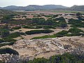 East Basilica from the top of East Akropolis. Harbor area in background.