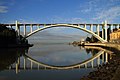 Vidaĵo de la Ponto Arrábida super la rivero Douro