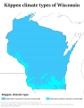 Image 9Köppen climate types of Wisconsin (from Wisconsin)