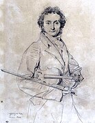 Niccolò Paganini portretas, 1819