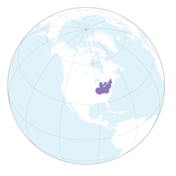 Map showing historical (in purple) and currently recognized (in pink) Iroquois territorial claims