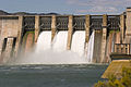 Barrage de Mequinenza ou mer d'Aragón, dans la province de Saragosse.