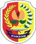 Former emblem of Fakfak Regency (1975–2008). By the suggestion of traditional leaders, the nutmeg fruit are reversed.[62]