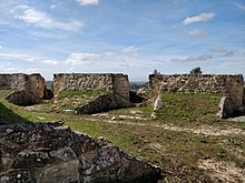 View of gun emplacements