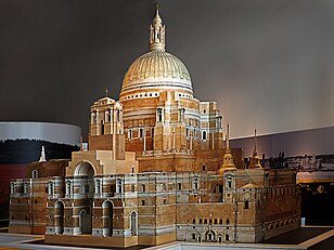 Architectural model of unrealised design for Liverpool Metropolitan Cathedral (1933)[58]