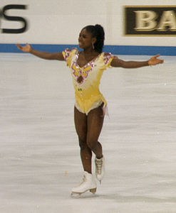 Surya Bonaly (France), vice-championne du monde en 1993, 1994 et 1995.