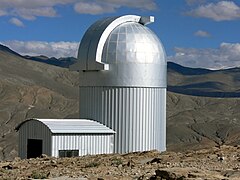 Indiens astronomiska observatorium i Hanle.