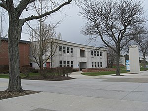 Building in winter