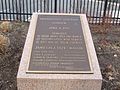 Dedication plaque that once was attached to The Vet (2007)