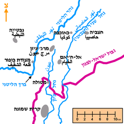 מפה של האזור סביב אל-ח'יאם