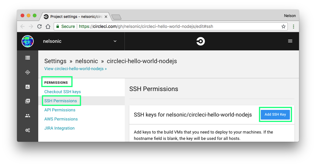 circleci-add-ssh-key